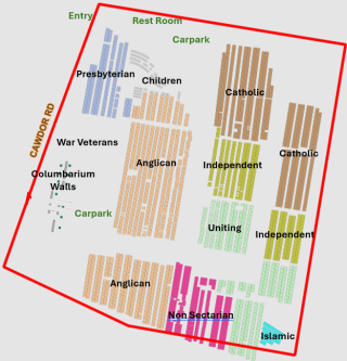 Camden General Cemetery general image labelled site map2