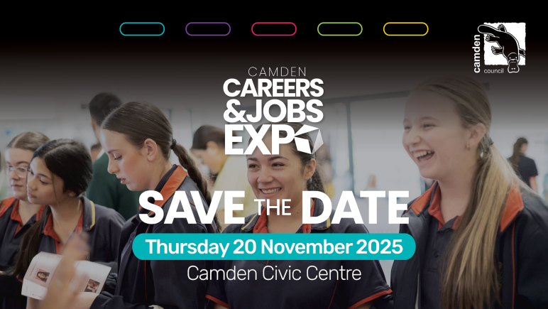 Camden Careers and Jobs Expo 2025 Event Banner v6