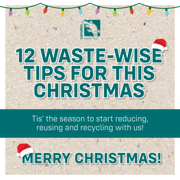 Waste Wise Christmas Flyer 2024 Social Media Tile v2