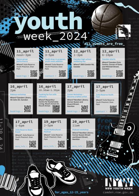 Youth Week 2024 Program of Events A3