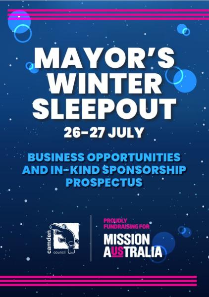 Mayor's Winter Sleepout Sponsorship Prospectus